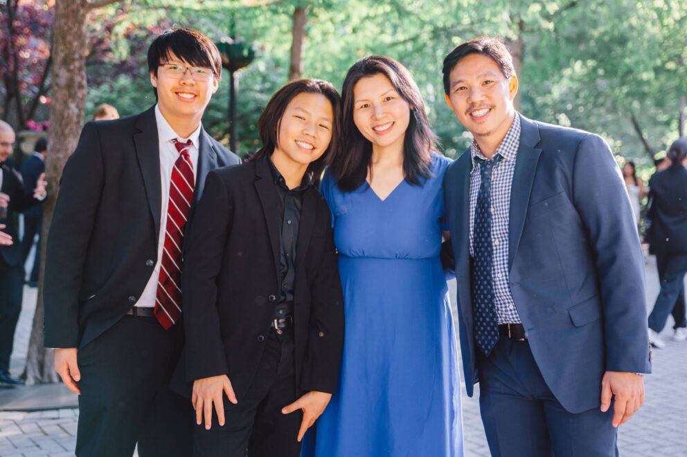 Dr. Bernard Tran and his family